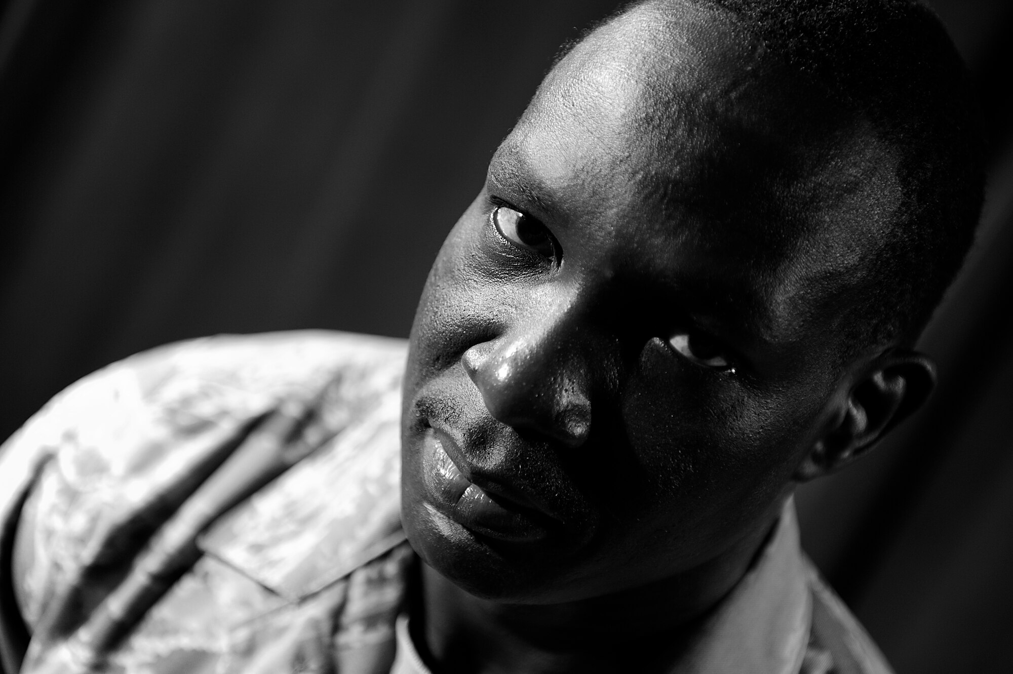 U.S. Air Force Staff Sgt. Madut Bul, 33rd Helicopter Maintenance Unit supply specialist, was labeled a 'Lost Boy' by the United Nations as a teenager. A Sudan native, Bul trekked more than 1,000 miles by foot along with roughly 30,000 other children in the early 1990s to escape the destruction and mayhem of civil war. Despite witnessing horrors most can't imagine, Bul joined the U.S. Air Force approximately eight years ago, and now uses his story to be an inspiration and testament to resilience. (U.S. Air Force photo by Senior Airman Maeson L. Elleman)