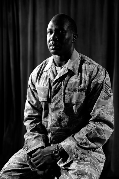 U.S. Air Force Staff Sgt. Madut Bul, 33rd Helicopter Maintenance Unit supply specialist, was labeled a 'Lost Boy' by the United Nations as a teenager. A Sudan native, Bul trekked more than 1,000 miles by foot along with roughly 30,000 other children in the early 1990s to escape the destruction and mayhem of civil war. Despite witnessing horrors most can't imagine, Bul joined the U.S. Air Force approximately eight years ago, and now uses his story to be an inspiration and testament to resilience. (U.S. Air Force photo by Senior Airman Maeson L. Elleman)