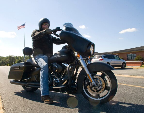 Nikk Nicholson, information technology specialist, Operations Branch, Communications and Information Systems Division, Marine Corps Logistics Base Albany, an avid motorcycle rider, encourages all motorcyclists to ride sober.