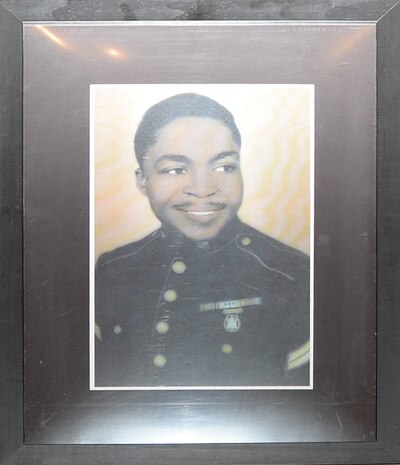 Pfc. James Windom, an original Montford Point Marine.