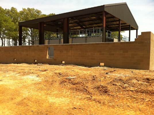 The Corps of Engineers completed a shoot house facility for live fire training exercises at Fort Campbell, Kentucky in June. 