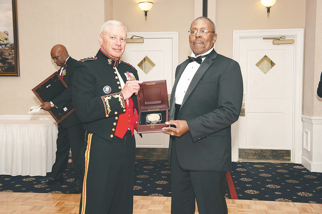 The Montford Point Marine Association Quantico Chapter 32 hosts their 2014 Annual Gala at the Clubs at Quantico, Quantico, Va. (U.S. Marine Corps photo by Lance Cpl. Diana Sims/Released)