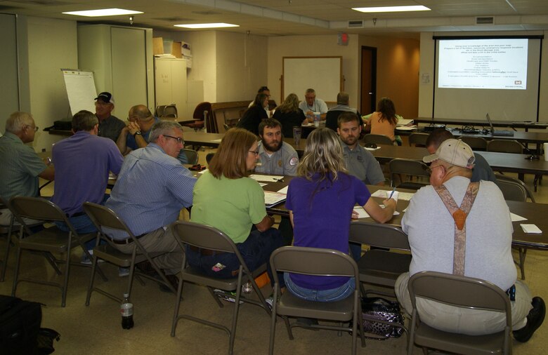 Members of the Tulsa District and U.S. Army Corps of Engineers assisted local emergency managers and first responders with planing during an Emergency Management Rehearsal of Concept Drill and Functional Exercise, Aug. 28.