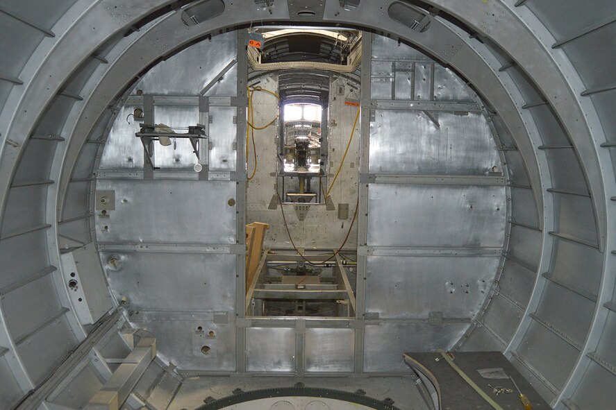 DAYTON, Ohio (08/2014) -- Interior fuselage of the B-17F "Memphis Belle" in the restoration hangar at the National Museum of the U.S. Air Force (U.S. Air Force photo)