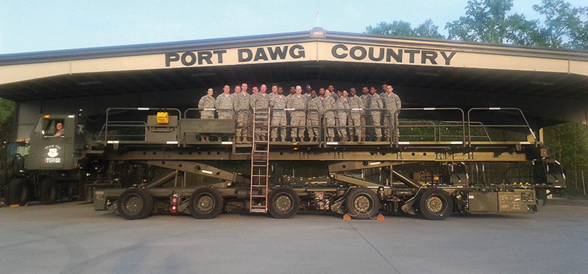 The 25th Aerial Port Squadron (APS) recently sent 22 members to the Transportation Proficiency Center (TPC) at Dobbins Air Reserve Base, Ga. for the Reservists’ first “fly-away” of 2014.