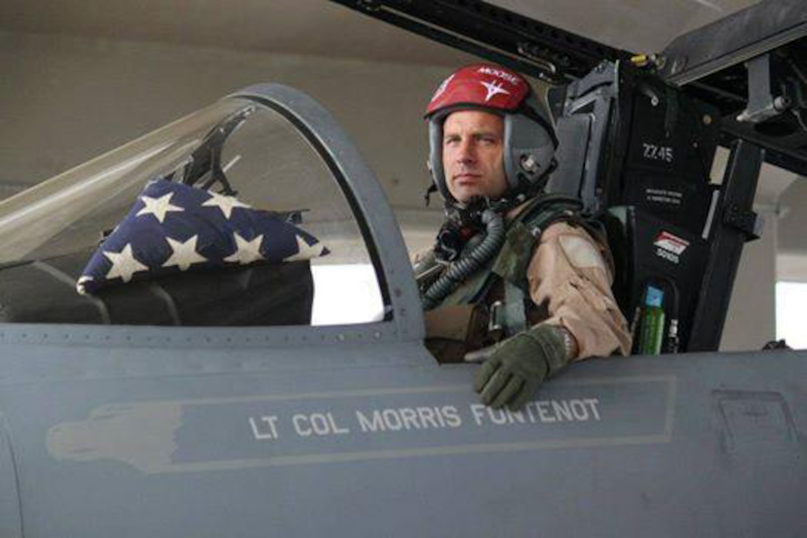 Lt. Col. Morris "Moose" Fontenot Jr. was part of the 104th Fighter Wing based in Westfield, Massachusetts. He was killed Aug. 27, 2014, when his F-15C Eagle crashed in mountainous Virginia terrain. He had been flying  from Massachusetts to New Orleans for a scheduled system upgrade when it went down near Deerfield, Virginia.