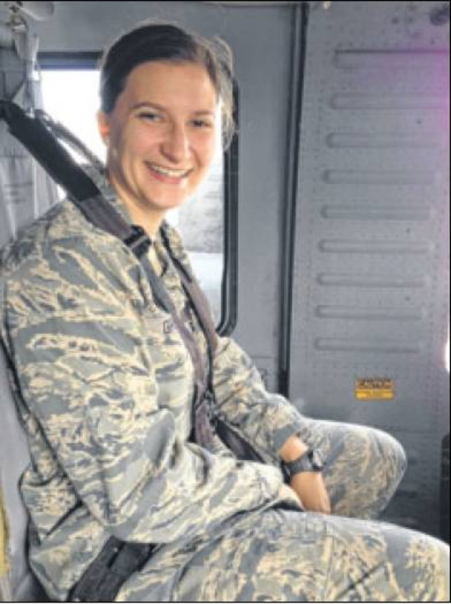 Capt. Chana Greene, Air Force Research Laboratory scientist, worked in Guatemala for a language immersion training event internship. She was traveling with a regional affairs strategist officer attached to the U.S. Embassy to Tecun Uman, Guatemala, for the opening of a counter-drug inspection and training facility on the Guatemala-Mexico border. (Courtesy photo) 