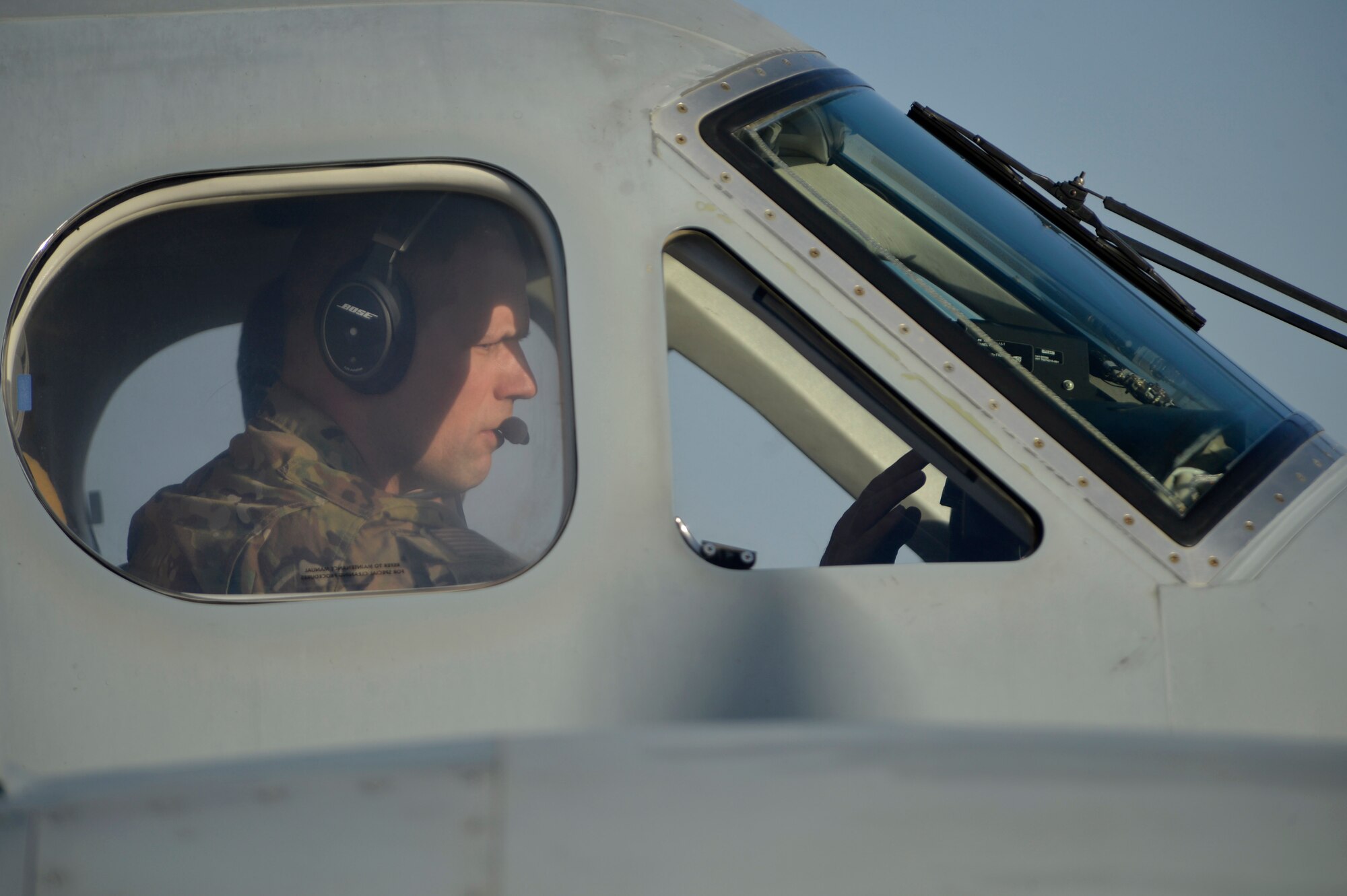 A U.S. Air Force pilot with the 361st Expeditionary Reconnaissance Squadron prepares for takeoff at Kandahar Airfield, Afghanistan Aug. 20,2014. The squadron reached its end of mission in Sept. after four years of operations in Afghanistan.  During their tenure, the unit executed over 25,000 air tasking order sorties, achieved 115,000 combat flight hours and eliminated 450 insurgents from the battle space. (U.S. Air Force photo by Staff Sgt. Evelyn Chavez/Released)