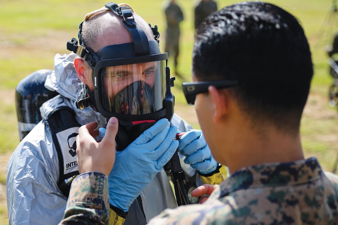 EOD Marines train to fight chemical threat