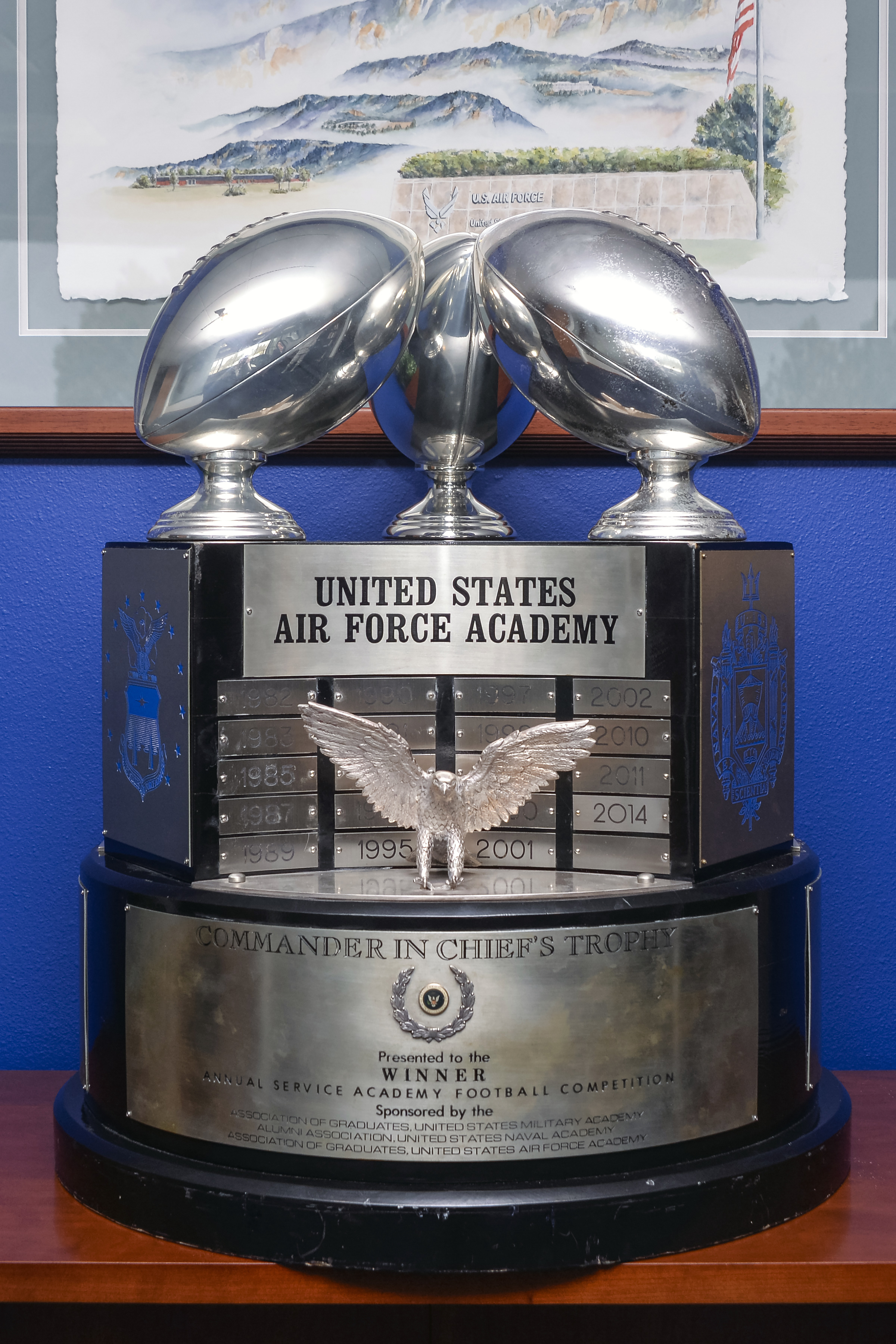 Commander in Chief's Trophy makes the rounds at the Academy > United