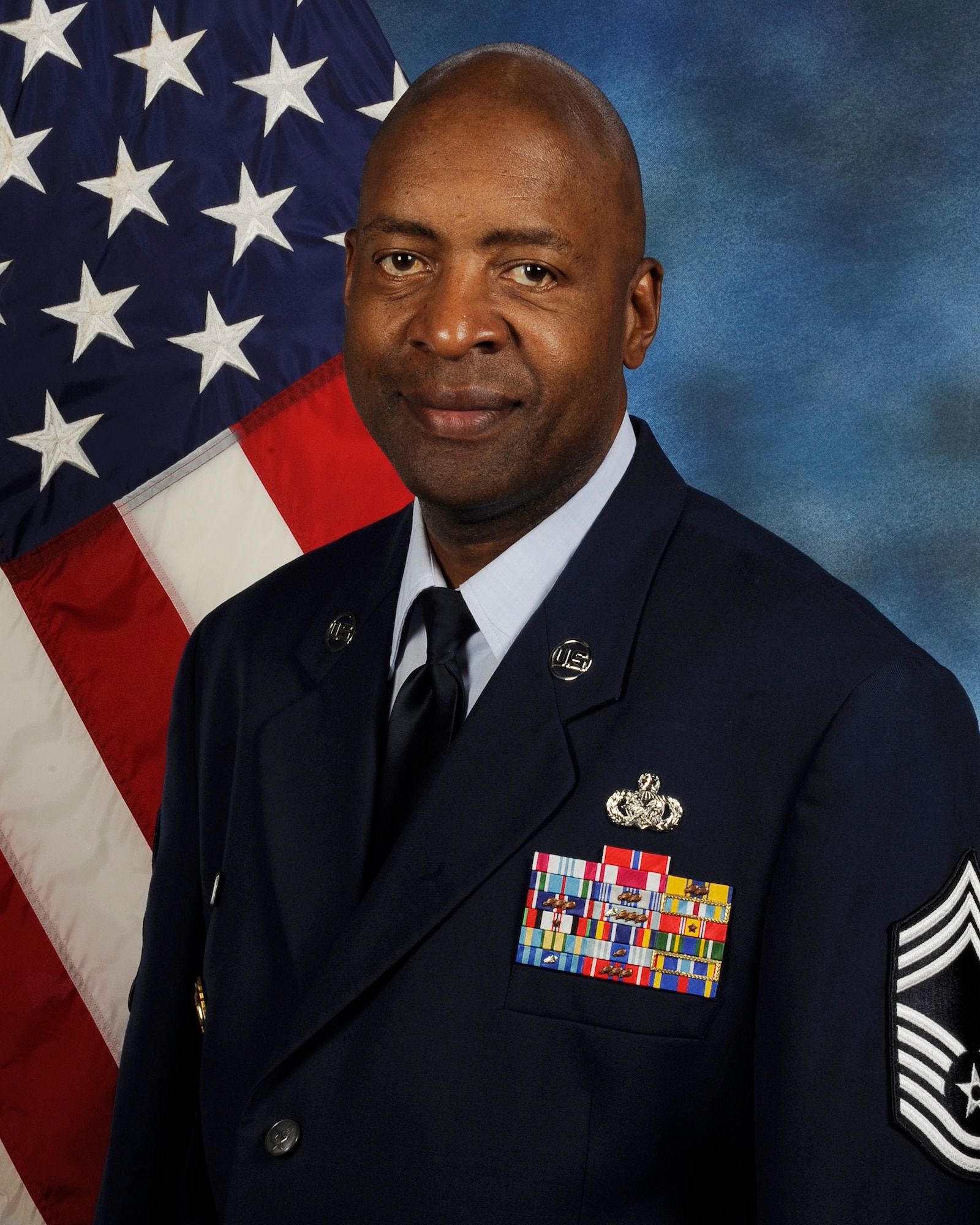 Chief Master Sgt. William Harrington, 31st Logistics Readiness Squadron chief enlisted manager. 