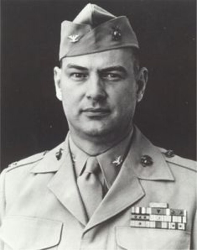 Col. Justice Marion “Jumping Joe” Chambers, a World War II Medal of Honor Recipient, is pictured in his service Alpha uniform. The 2014 Colonel Justice Marion “Jumping Joe” Chambers Award solicits nominations of eligible Reserve company grade officers. The award is presented annually in memory of Chambers, to recognize officers who best demonstrate the outstanding leadership qualities exemplified by the colonel during World War II. (Courtesy photo) 