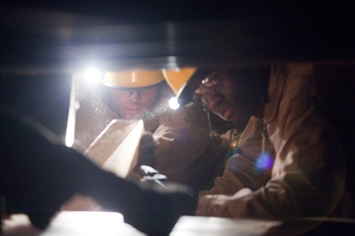 Marines and sailors with the Chemical Biological Incident Response Force conducted an annual training exercise alongside the New York City Fire Department at a training academy in Randall's Island, New York. CBIRF conducted rope rescue, vehicle extrication, structural collapse and confined space training during the week long exercise. The event culminated with a night operation at the Barclay's Center in Brooklyn, where Marines and sailors rescued role-playing casualties from a simulated bomb explosion. The mission of CBIRF is to forward-deploy and/or respond, when directed, to a credible threat of chemical, biological, radiological, nuclear or high-yield explosive incident in order to assist local, state or federal agencies and unified combat commanders in the conduct of consequence management operations. (Official Marine Corps Photo by Sgt Kuande Hall/RELEASED)


