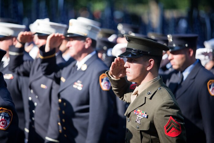 Marines and sailors with the Chemical Biological Incident Response Force conducted an annual training exercise alongside the New York City Fire Department at a training academy in Randall's Island, New York. CBIRF conducted rope rescue, vehicle extrication, structural collapse and confined space training during the week long exercise. The event culminated with a night operation at the Barclay's Center in Brooklyn, where Marines and sailors rescued role-playing casualties from a simulated bomb explosion. The mission of CBIRF is to forward-deploy and/or respond, when directed, to a credible threat of chemical, biological, radiological, nuclear or high-yield explosive incident in order to assist local, state or federal agencies and unified combat commanders in the conduct of consequence management operations. (Official Marine Corps Photo by Sgt Kuande Hall/RELEASED)


