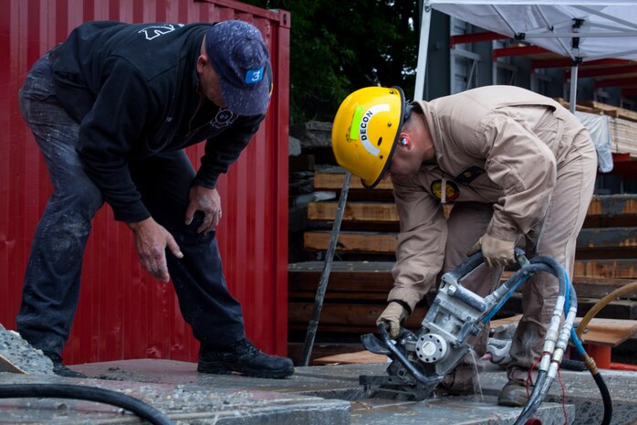 The Marines and Sailors of the Chemical Biological Incident Response Force (CBIRF), II Marine Expeditionary Force conduct training alongside the Fire Department of New York at their Fire Academy at Randall's Island, NY. The week-long training evolution includes rope training and high-angle rescue, vehicle extrication, response to structural collapse, and low-light search and rescue. These are all techniques used by CBIRF personnel when responding to chemical, biological, radiological, nuclear or high-yield explosive incidents (CBRNE). CBIRF is prepared to respond with minimal warning to crisis in order to assist local, state, or federal agencies and the geographic combatant commanders in the conduct of CBRNE response or consequence management operations. The Marines and Sailors that comprise CBIRF come from more than 40 military occupational specialties and train year round in a variety of venues with multiple agencies to carry out the unit’s unique mission.


