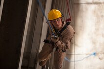The Marines and Sailors of the Chemical Biological Incident Response Force (CBIRF), II Marine Expeditionary Force conduct training alongside the Fire Department of New York at their Fire Academy at Randall's Island, NY. The week-long training evolution includes rope training and high-angle rescue, vehicle extrication, response to structural collapse, and low-light search and rescue. These are all techniques used by CBIRF personnel when responding to chemical, biological, radiological, nuclear or high-yield explosive incidents (CBRNE). CBIRF is prepared to respond with minimal warning to crisis in order to assist local, state, or federal agencies and the geographic combatant commanders in the conduct of CBRNE response or consequence management operations. The Marines and Sailors that comprise CBIRF come from more than 40 military occupational specialties and train year round in a variety of venues with multiple agencies to carry out the unit’s unique mission.


