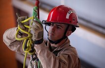 The Marines and Sailors of the Chemical Biological Incident Response Force (CBIRF), II Marine Expeditionary Force conduct training alongside the Fire Department of New York at their Fire Academy at Randall's Island, NY. The week-long training evolution includes rope training and high-angle rescue, vehicle extrication, response to structural collapse, and low-light search and rescue. These are all techniques used by CBIRF personnel when responding to chemical, biological, radiological, nuclear or high-yield explosive incidents (CBRNE). CBIRF is prepared to respond with minimal warning to crisis in order to assist local, state, or federal agencies and the geographic combatant commanders in the conduct of CBRNE response or consequence management operations. The Marines and Sailors that comprise CBIRF come from more than 40 military occupational specialties and train year round in a variety of venues with multiple agencies to carry out the unit’s unique mission.


