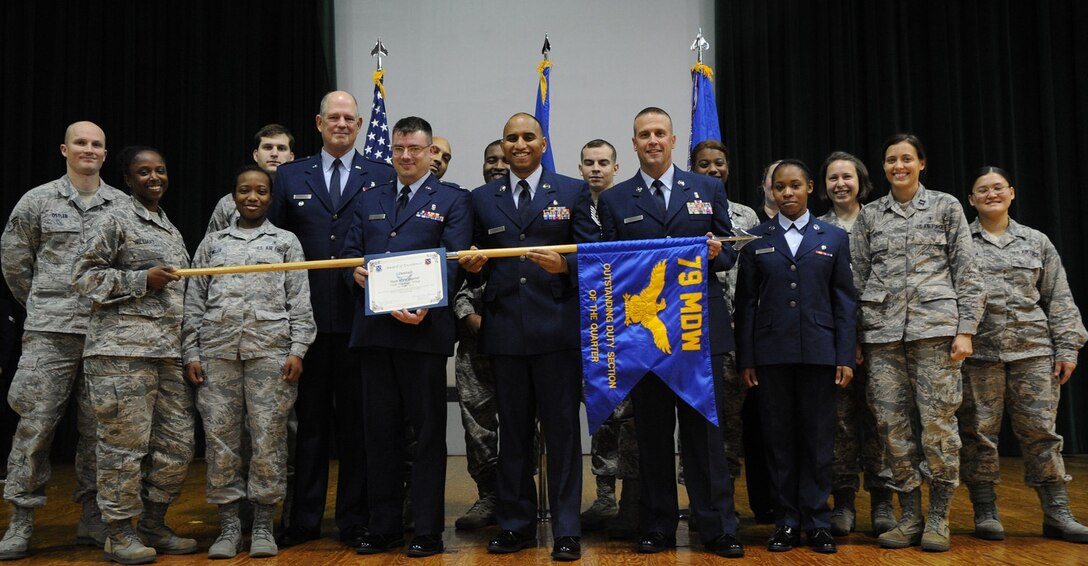 Dental Squadron from the 579th Medical Group is the 79th Medical Wing Team of the 3rd Quarter. (Air Force Photo by Airman 1st Class Jarrod Maidens) 