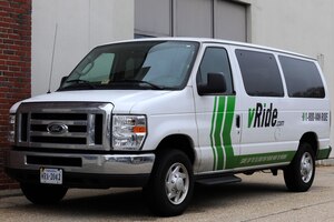 U.S. Department of Defense employees can save money by using the Mass Transportation Benefit program, which helps to offset transportation costs to and from work. Personnel in the Hampton Roads area can ride to work in a V-Ride van and must ride at least half the days they work each month in order to qualify for the program. (U.S. Air Force photo by Staff Sgt. Teresa J. Cleveland/Released)