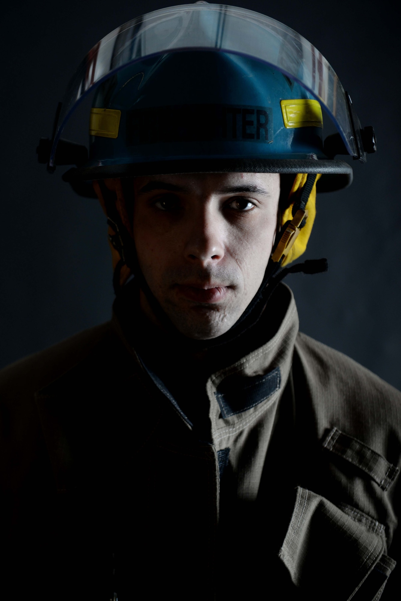 Staff Sgt. Justin Sweet, Detachment 8, 372nd Training Squadron aircraft fuel system instructor, received the title of 2014 Firefighter of the Year for the Rapid Valley Fire Department and the Pennington County Fire Department for the time and effort he spends volunteering as a firefighter at his local fire department. (U.S. Air Force photo by Airman 1st Class Rebecca Imwalle/Released)