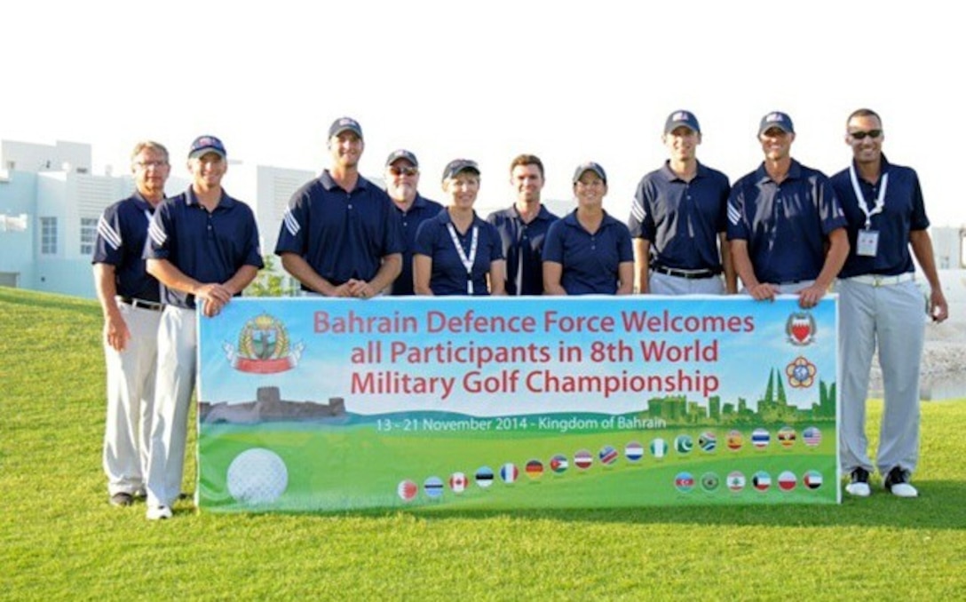 The US Men and Women Armed Forces Golf teams won respective gold medals for the seventh time during the 8th CISM World Military Golf Championship held in Bahrain 13-21 November 2014.
