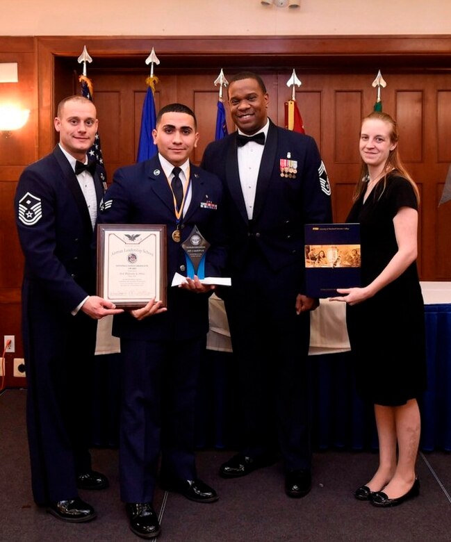 Sr. Airman Wilfredo Ortiz, from 779th Medical Group Medical Surgical Operations Squadron, was named the Distinguished Graduate for Airman Leadership School. (AF File Photo)

