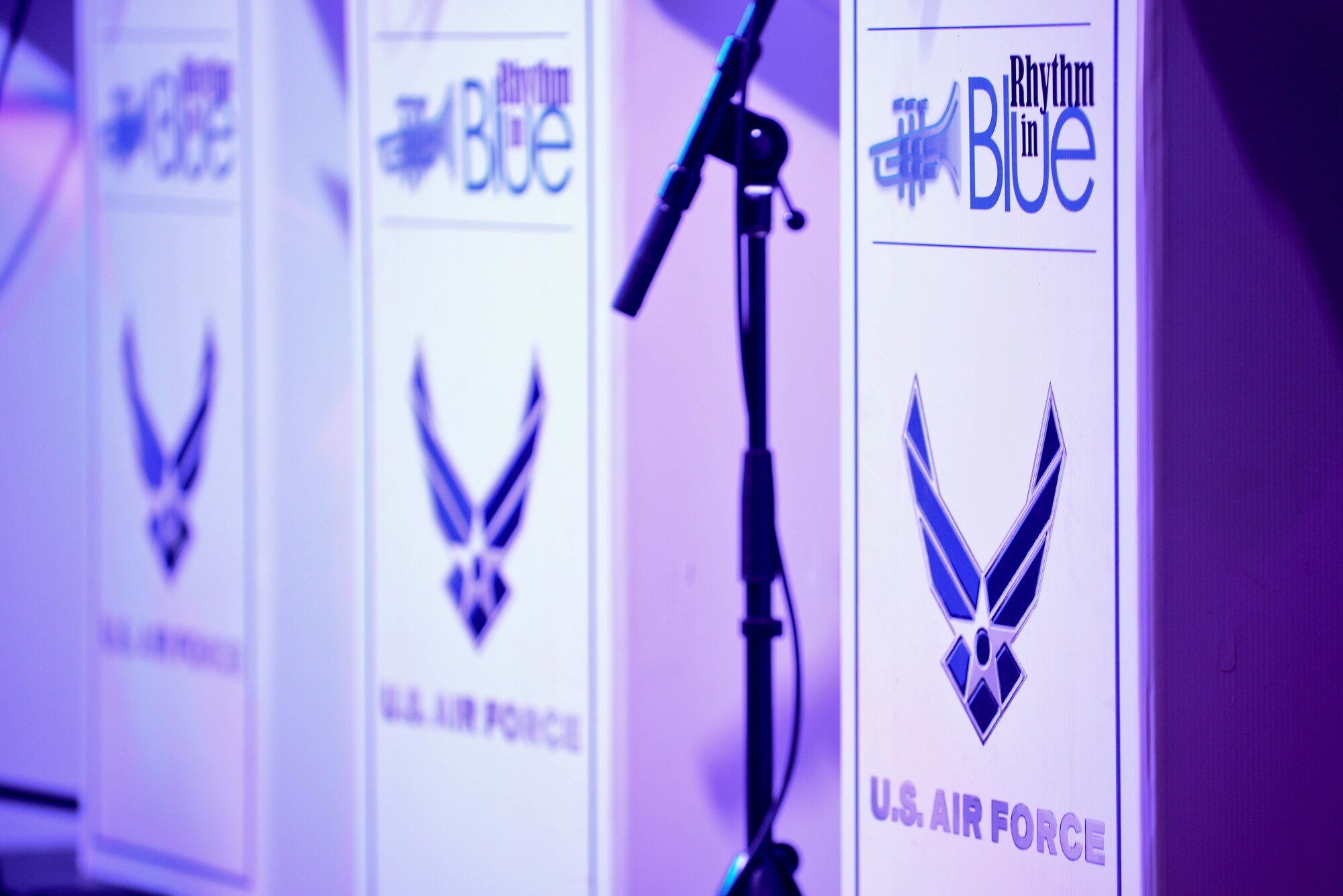 U.S. Air Force Heritage of America Band presents their holiday concert “Through Children’s Eyes” at Jamestown High School in Williamsburg, Va., Dec. 2, 2014. The concert highlighted each of the band’s ensembles performing holiday music. (U.S. Air Force photo by Senior Airman Kimberly Nagle/Released)