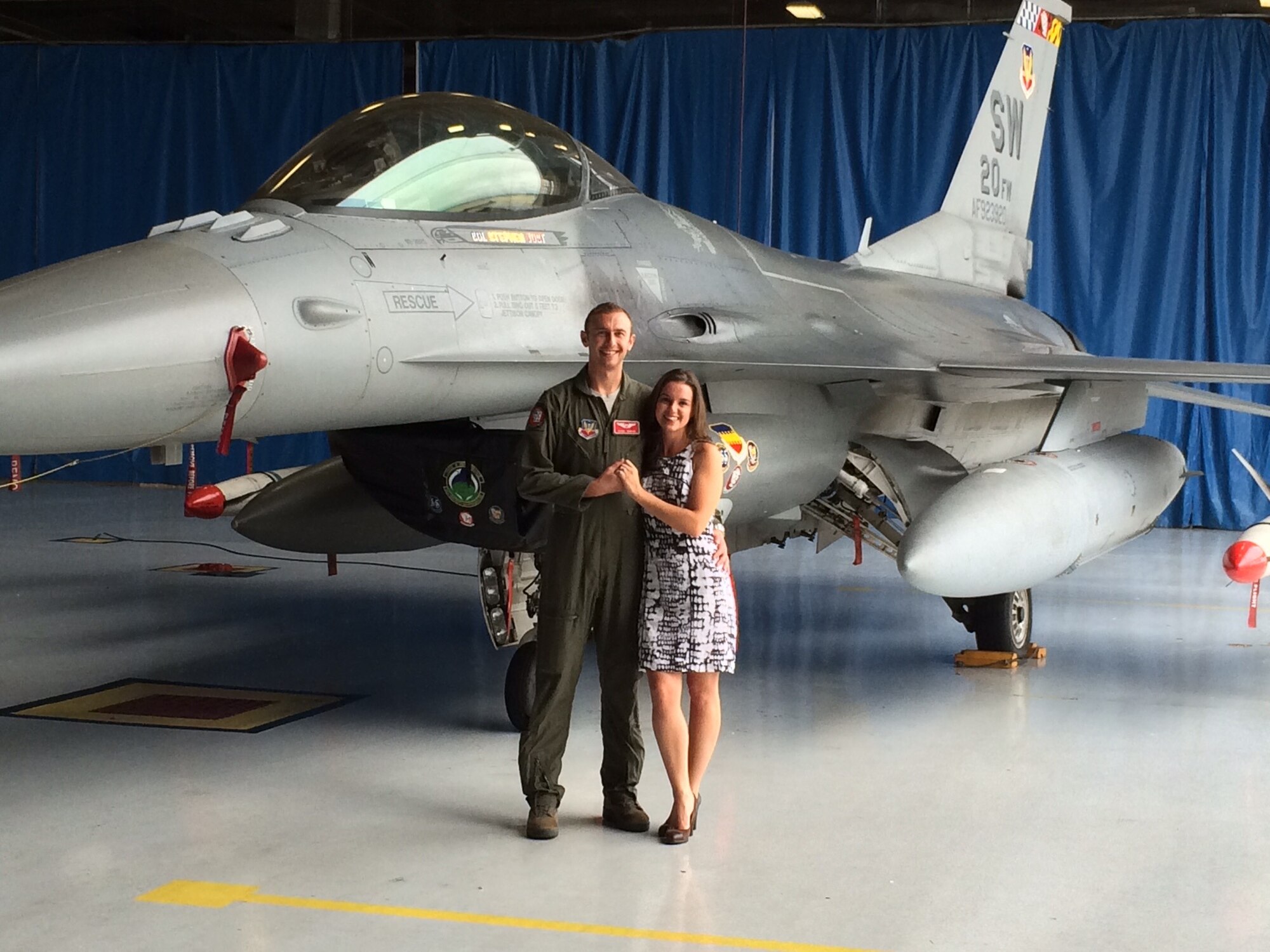 Capt. William Dubois (left), 30, from the 77th Fighter Squadron at Shaw Air Force Base, S.C., was killed Dec. 1, 2014, when his F-16 Fighting Falcon crashed as it was returning to base. Dubois graduated from the Euro-NATO Joint Jet Pilot Training program here.(courtesy photo)