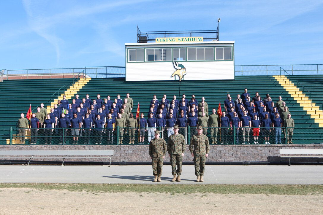 Sgt. Maj. Micheal P. Barrett, the 17th Sergeant Major of the Marine Corps, attends a Recruiting Station Richmond pool function involving a field meet and cake cutting ceremony celebrating the Marine Corps’ 239th birthday in Roanoke, Va., Nov. 22, 2014. (U.S. Marine Corps photo by Sgt. Marionne T. Mangrum)