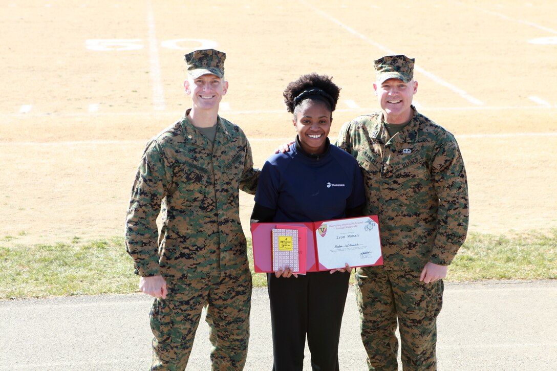 Sgt. Maj. Micheal P. Barrett, the 17th Sergeant Major of the Marine Corps, attends a Recruiting Station Richmond pool function involving a field meet and cake cutting ceremony celebrating the Marine Corps’ 239th birthday in Roanoke, Va., Nov. 22, 2014. (U.S. Marine Corps photo by Sgt. Marionne T. Mangrum)