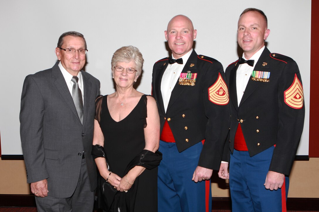 Sgt. Maj. Micheal P. Barrett, the 17th Sergeant Major of the Marine Corps, attends the 4th Combat Engineer Battalion, Company B celebration of the Marine Corps’ 239th birthday at the Sheraton Roanoke Hotel in Roanoke, Va., Nov. 22, 2014. (U.S. Marine Corps photo by Sgt. Marionne T. Mangrum)