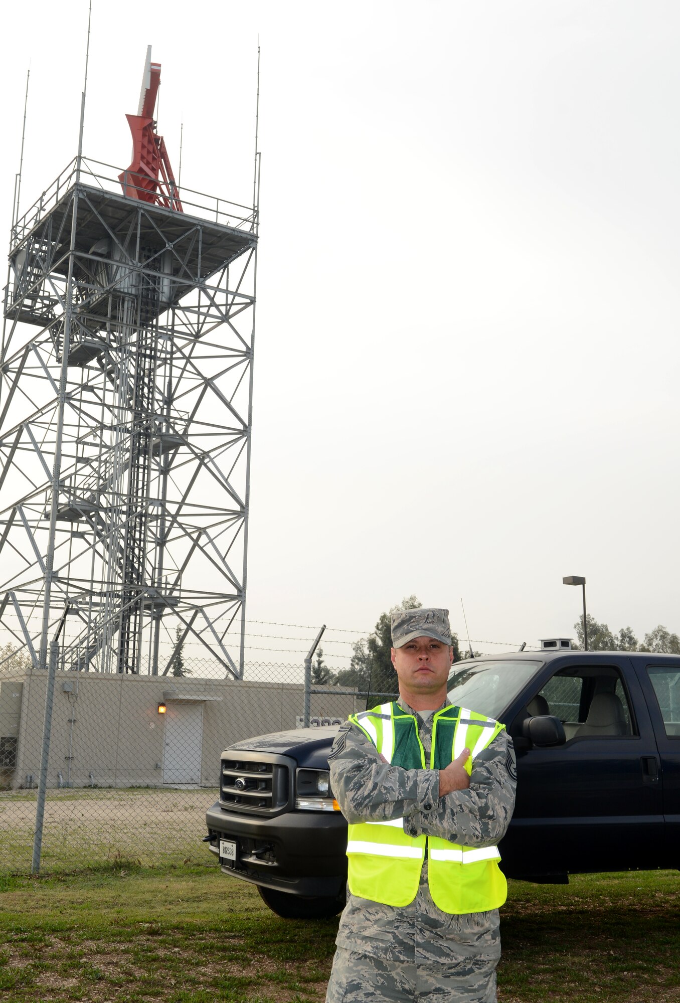 Senior Master Sgt. Jason McLeod, 39th Air Base Wing Safety Office superintendent, poses for a photo Dec. 2, 2014, at Incirlik Air Base, Turkey. McLeod won an Air Force Safety Award and is now competing at Air Force level. (U.S. Air Force photo by Staff Sgt. Caleb Pierce/Released) 