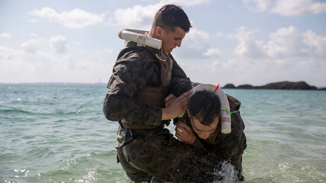 MCMAP instructor course tests Marines endurance on the beaches of Okinawa