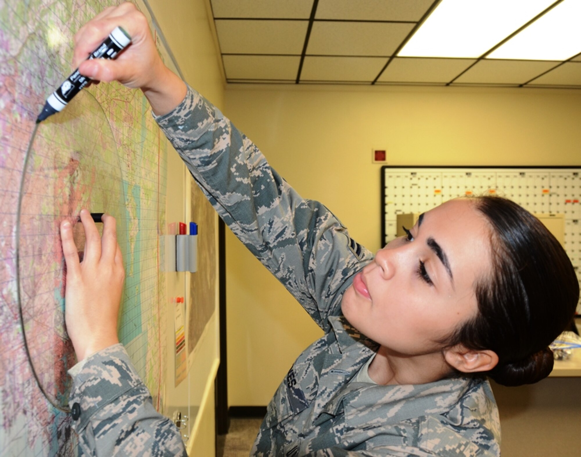 Airman 1st Class Andrea Chaves is the Maryland Air National Guard December Airman Spotlight. Chaves works in the Emergency Management shop as part of the 175th Civil Engineering Squadron. (U.S. Air National Guard photo by Tech. Sgt. David Speicher/RELEASED)