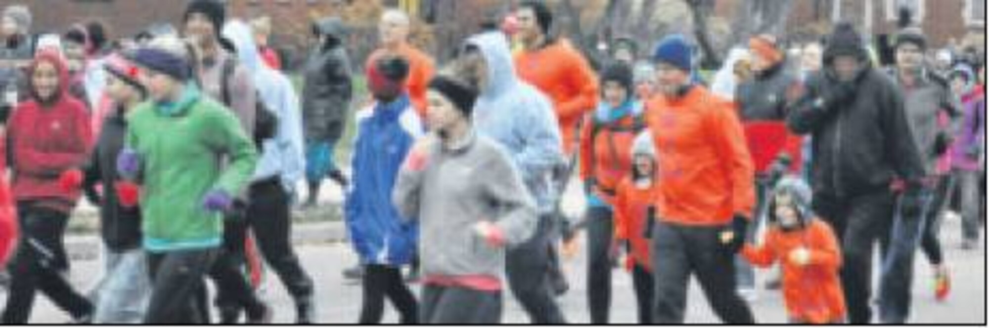 The Turkey Trot features 5K and 10K runs for all levels of participants, including families with children. (Air Force photo by Diane Kofoed)