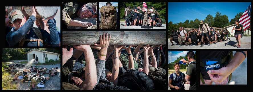 This elite team-building event, led by a Special Forces veteran, featured military inspired challenges and missions. Only 24 out of the original 27 completed all obstacles. Eglin is the fifth base to complete the Team Cohesion Challenge, which is modeled after special operations training. (U.S. Air Force photo/Tech. Sgt. Jasmin Taylor)