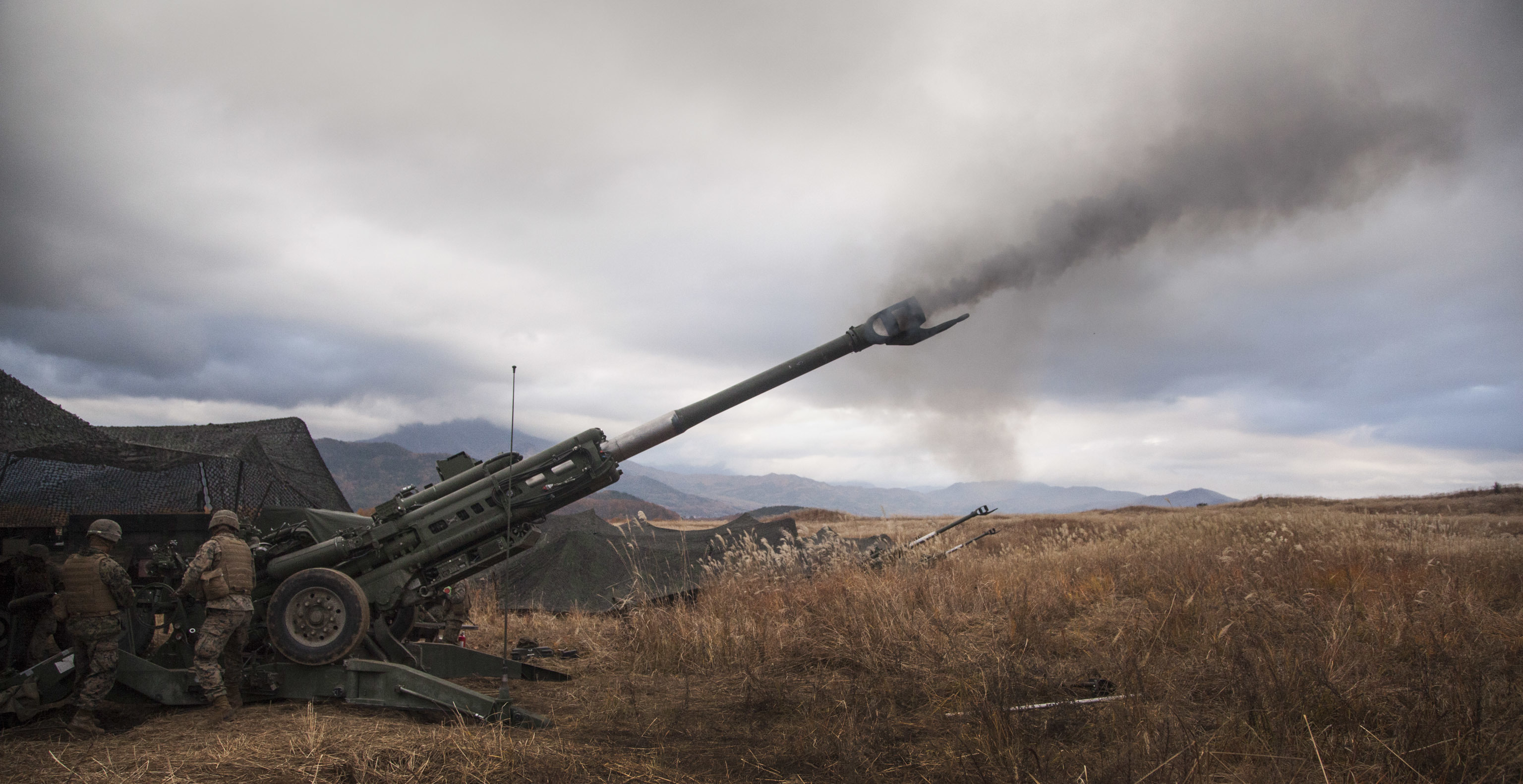 Artillery Marines celebrate 239th birthday in field environment