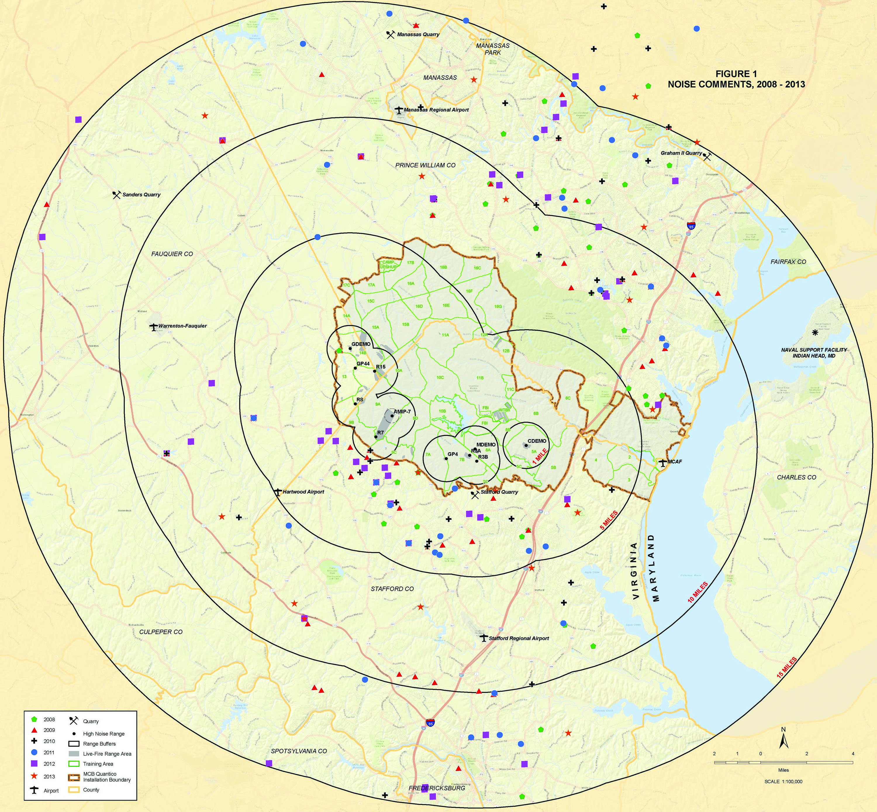 Marine Corps Base Quantico Map