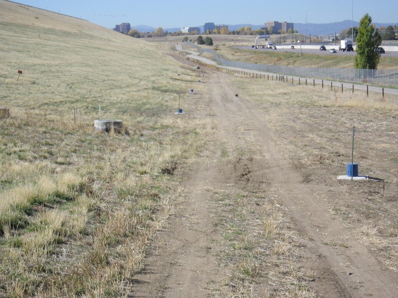 A system of 14 relief wells was installed along the downstream toe of Cherry Creek Dam in 2012. A new project will install a 2,200-foot-long underground outfall pipe system for the relief wells.