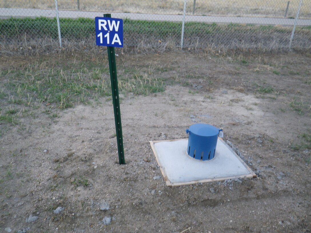 A system of 14 relief wells was installed along the downstream toe of Cherry Creek Dam in 2012. This is one of the relief wells.