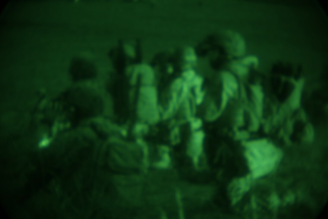 U.S. Marines with the 15th Marine Expeditionary Unit’s Maritime Raid Force conduct a raid during realistic urban training aboard Camp San Luis Obispo, Calif., Dec. 5, 2014. RUT prepares the Marines of the 15th MEU for their upcoming deployment, enhancing their combat skills in environments similar to those they may find in future missions. (U.S. Marine Corps photo by Cpl. Anna Albrecht/Released)