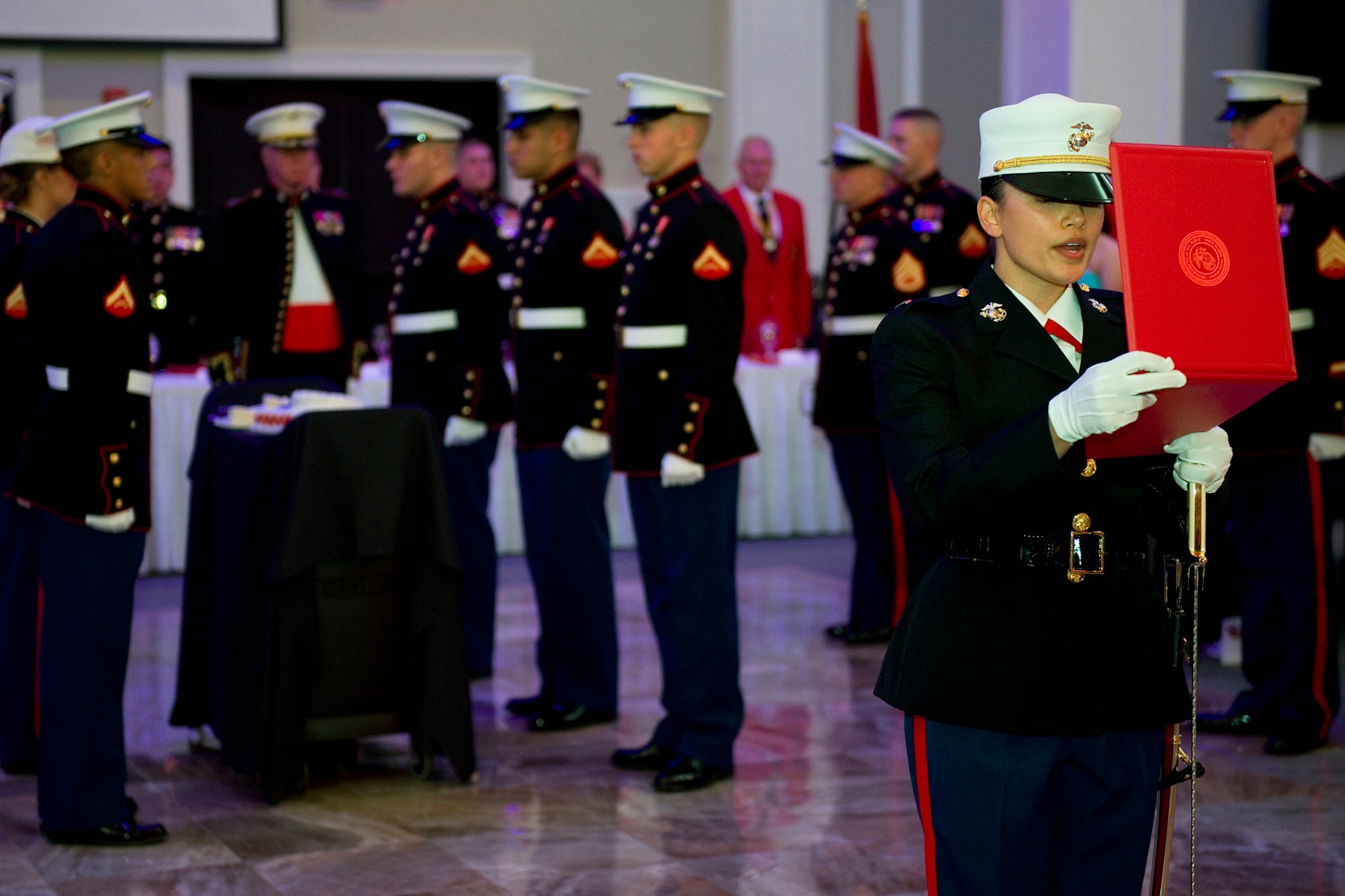 Grissom Marines celebrate 239th birthday with USMC birthday ball