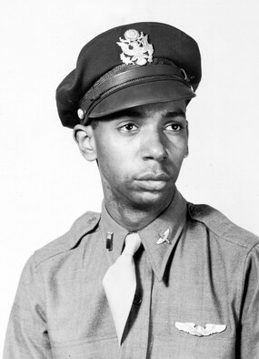 Captured in Italy during the summer of 1944, Lt. (later Maj.) Lloyd "Scotty" Hathcock spent the rest of the war in Stalag Luft III and Stalag VII-A prison camps. After the war, Hathcock stayed in the service and helped to desegregate the U.S. Air Force. (U.S. Air Force photo)