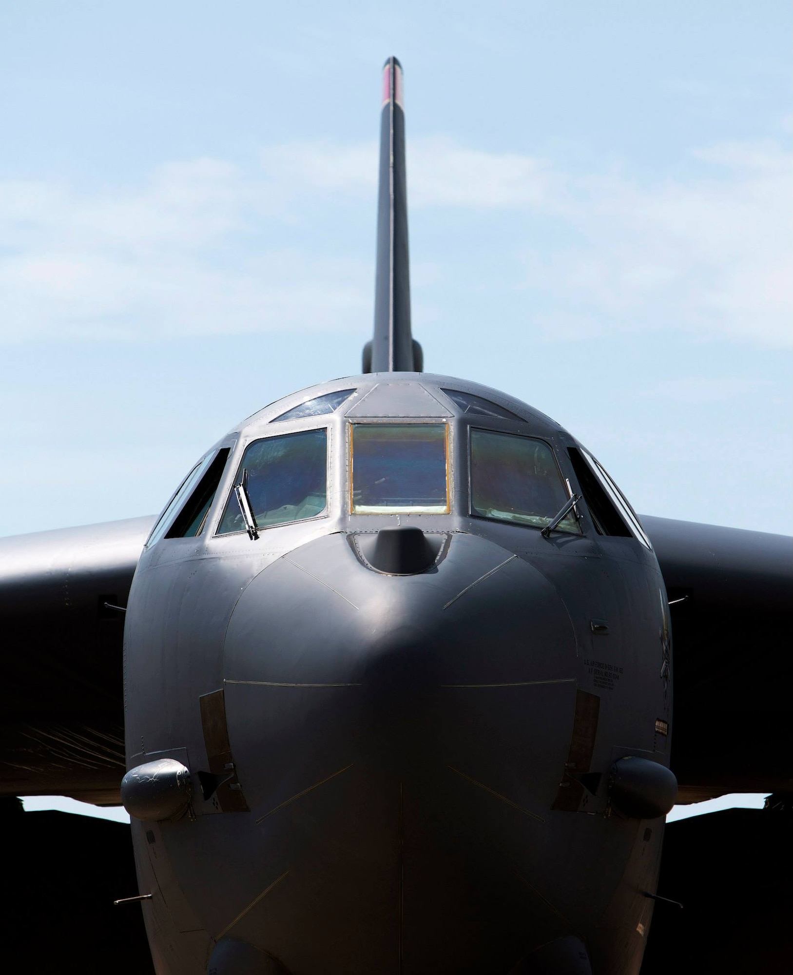 A U.S. Air Force B-52 Stratofortress stationed at Anderson Air Force Base, Guam, landed at Royal Australian Air Force (RAAF) Base Darwin on Monday 8 December 2014, as part of U.S. Pacific Command and U.S. Air Force rotational bomber presence in the Pacific. These rotations enhance U.S. ability to train, exercise and operate with Australia and other allies and partners across the region, further enabling the U.S. to work together with these nations to respond more quickly to a wide range of challenges, including humanitarian crises and disaster relief, as well as promoting security cooperation efforts across the region. (Royal Australian Air Force Photo/Released)