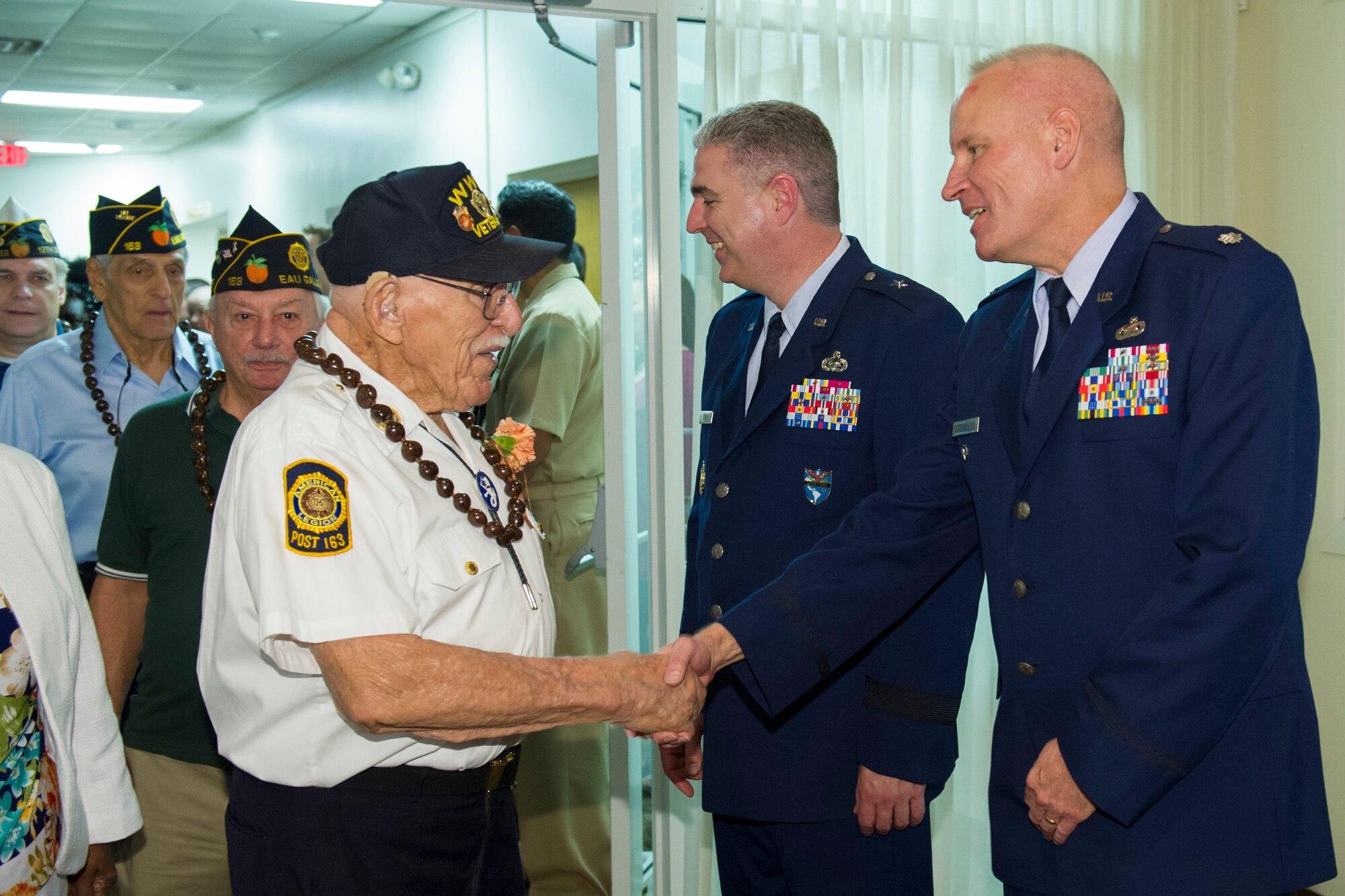 Air Force Technical Applications Center hosted the 19th annual Pearl Harbor and 3rd annual Pacific Theater Veterans Ceremony, Dec. 5, 2014, at Patrick Air Force Base, Fla.  The event honors living and deceased Pearl Harbor survivors and veterans of conflicts in the Pacific Theater to include World War II, Korea and Vietnam. (U.S. Air Force photos/Matthew Jurgens)