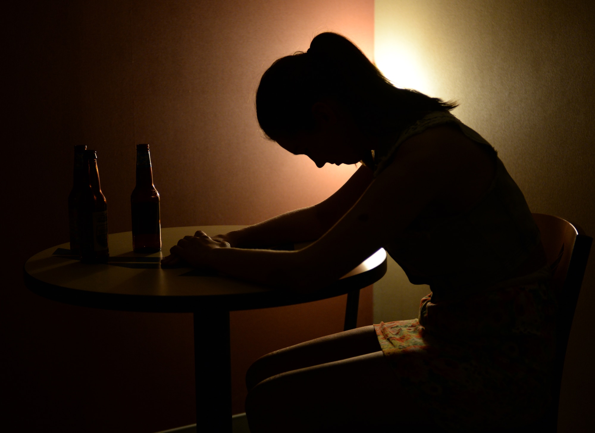 More than 8.5 percent of American adults have an alcohol-use disorder, 12.4 percent of men and 4.9 percent of women. Simply talking with someone can make a significant difference in getting on track to living a substance-free life. (U.S. Air Force photo illustration/Airman 1st Class Curt Beach)