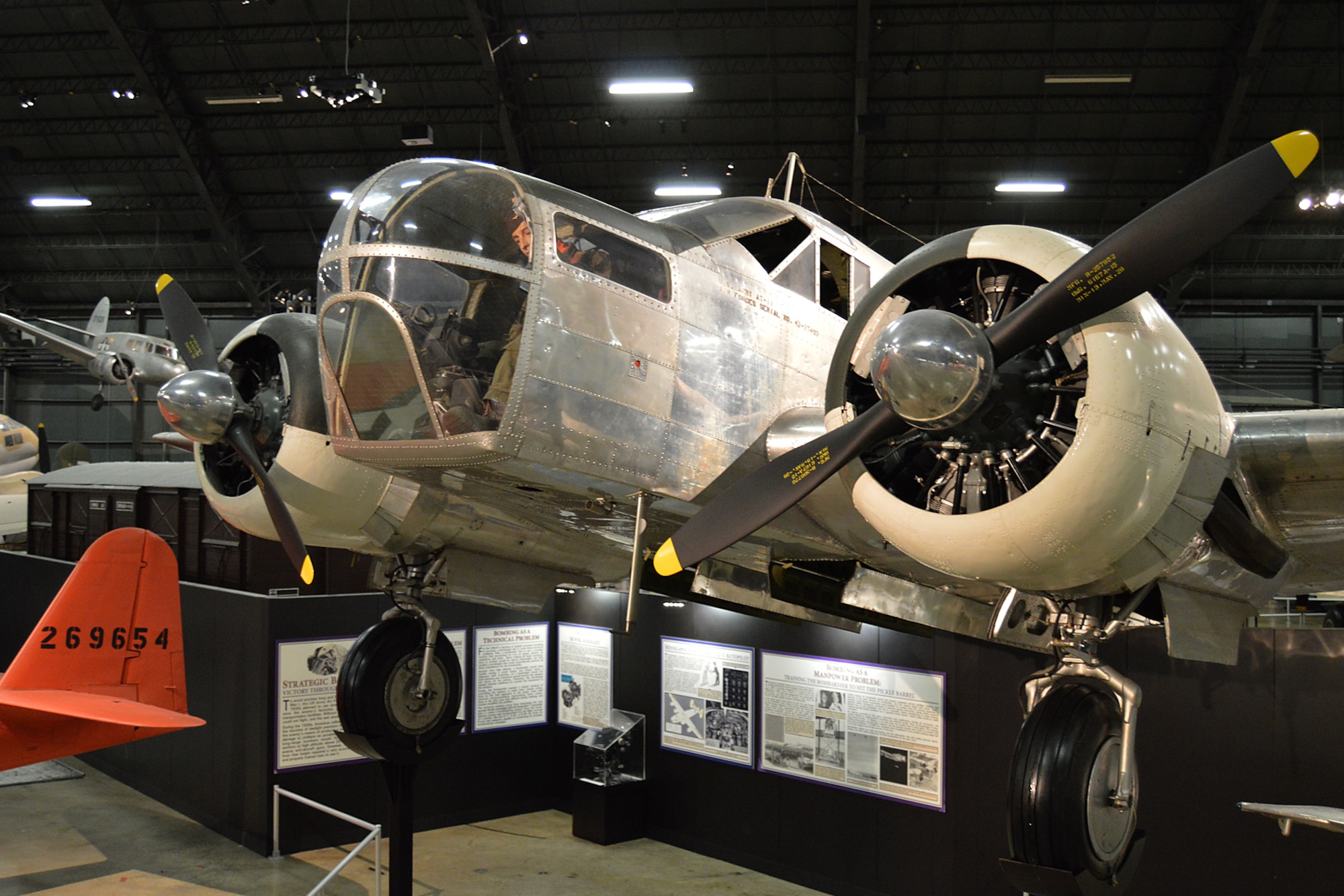 DAYTON, Ohio -- Beech AT-11 Kansan in the World War II Gallery at the National Museum of the United States Air Force. (U.S. Air Force photo)
