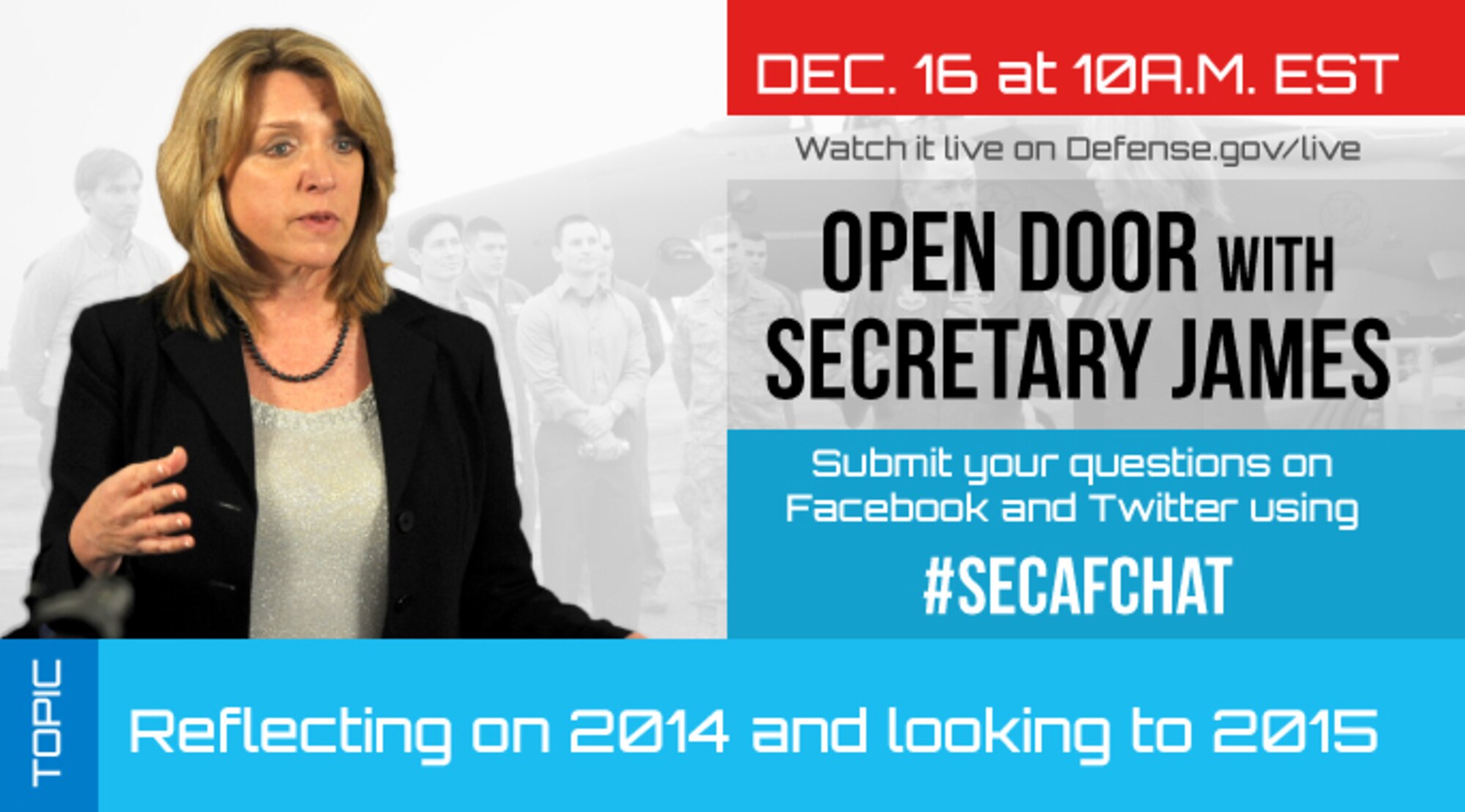 “Open Door” with the SecAF (U.S. Air Force/graphic Brandon DeLoach)
