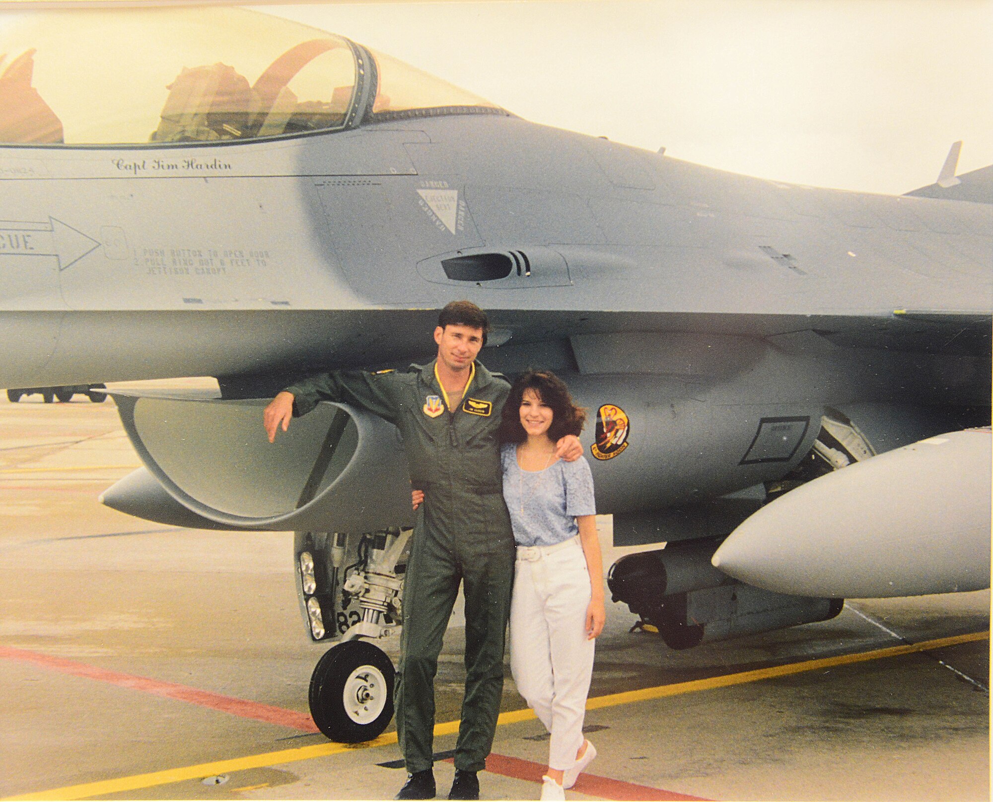 Retired Lt. Col. James Hardin, site manager for the Deployable Tactical Trainer F-16 simulation system at Aviano Air Base, Italy, emulates combat environments that 31st Fighter Wing pilots could encounter in wartime situations. Having flown an OV-10 Bronco and the F-16 Fighting Falcon during his 28 years of service, gives Hardin the experience to teach and mentor other young pilots. (Courtesy photo)