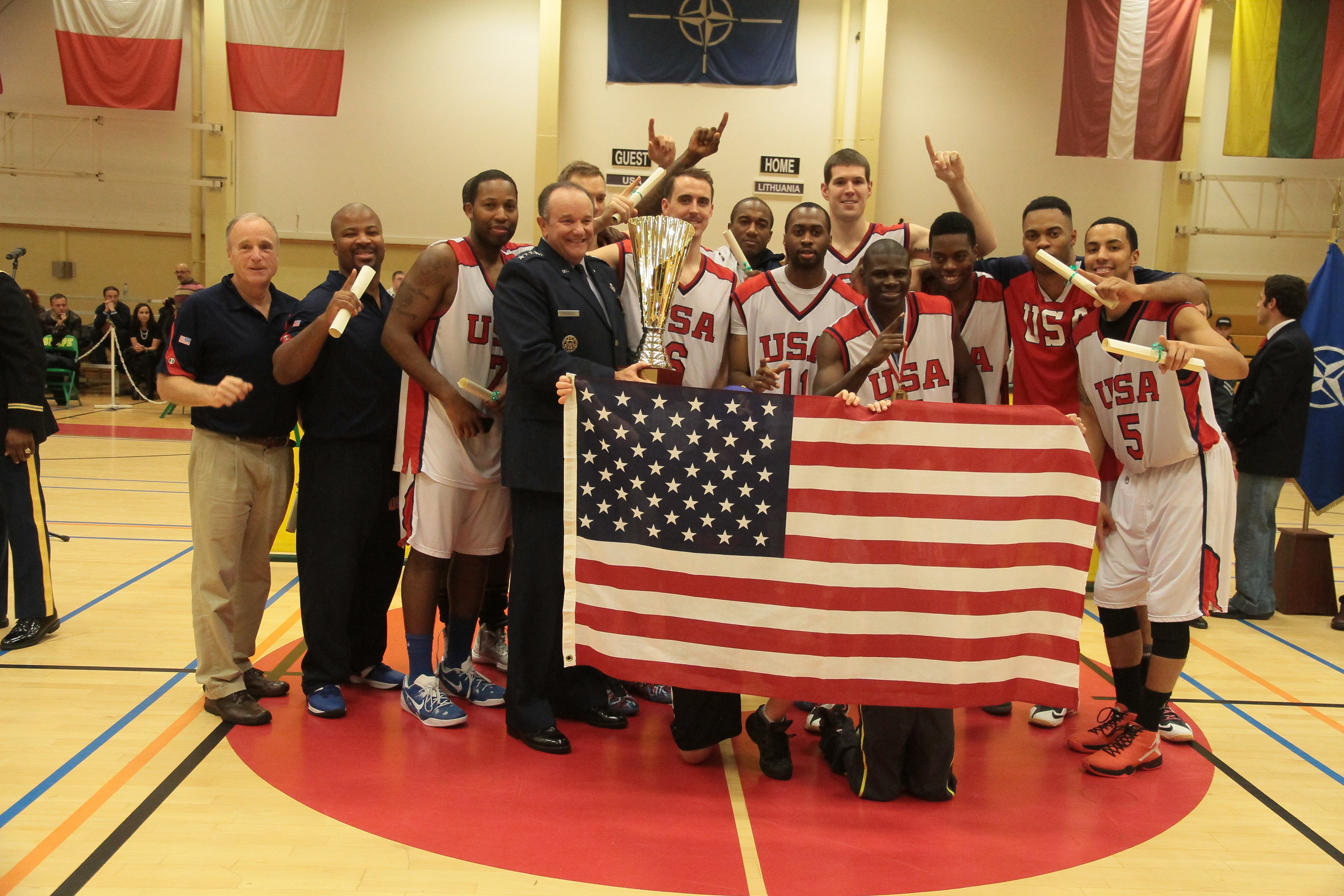 U S Armed Forces Men Capture International Basketball Title